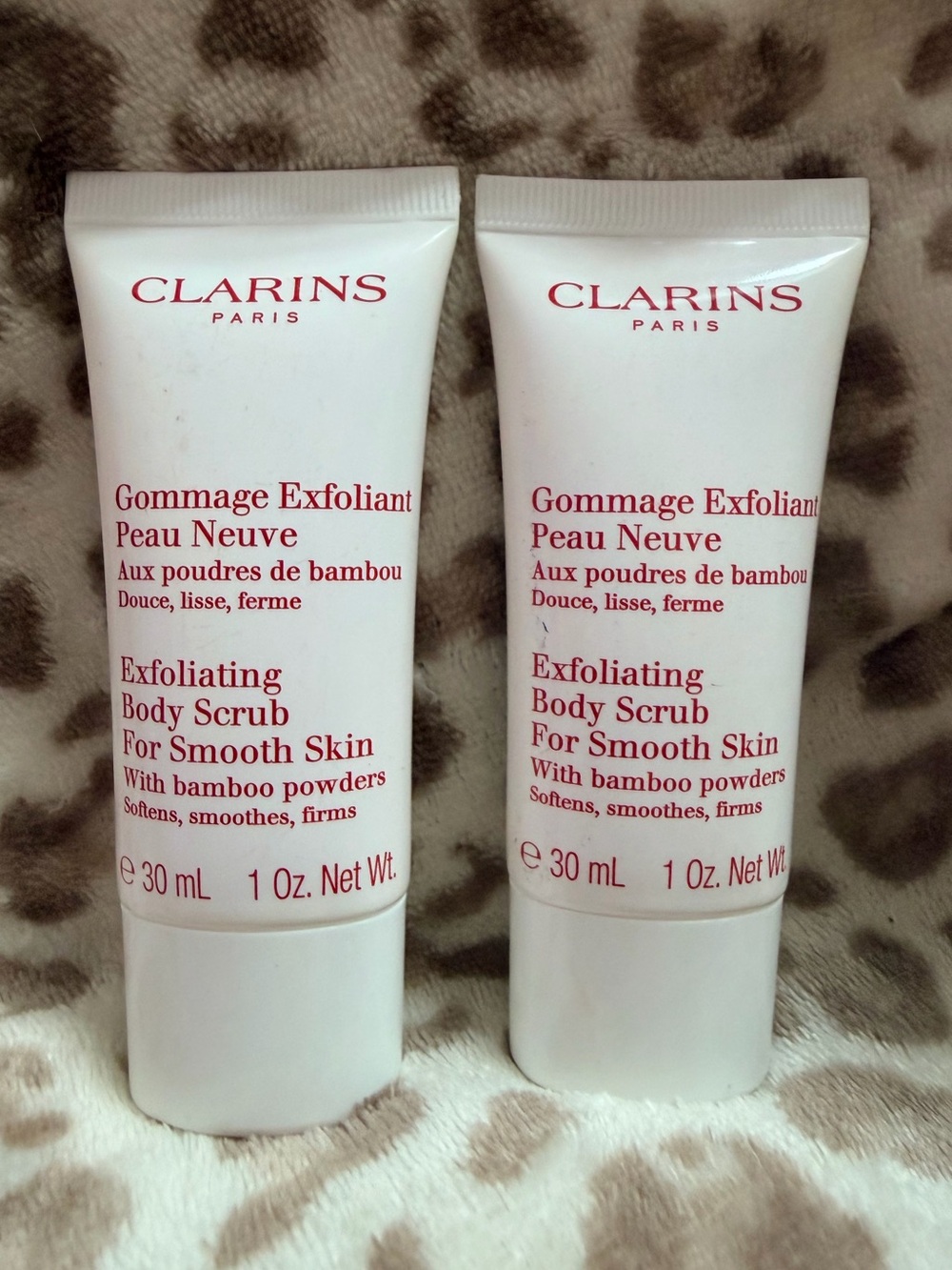 TWOFER Clarins Exfoliating Body Scrub Duo 30mL X 2 | New Sealed | Travel Size